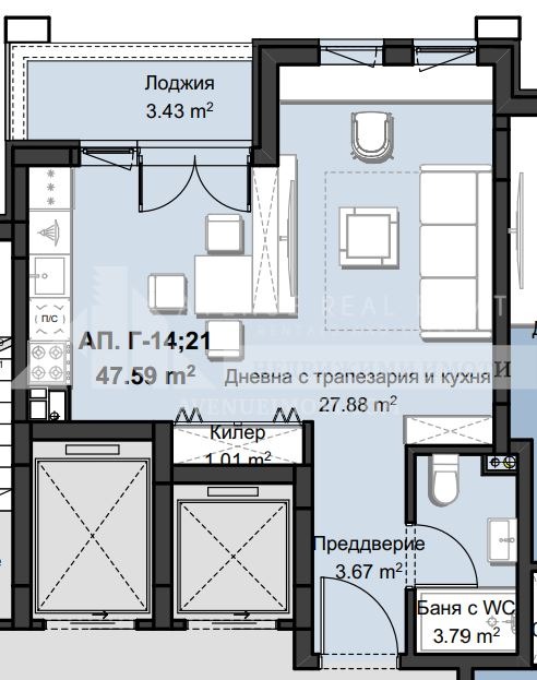 Продается  Студия Пловдив , Христо Смирненски , 57 кв.м | 93345056 - изображение [2]