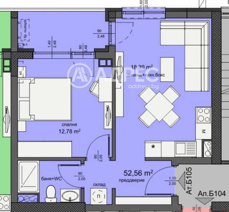 Продава 2-СТАЕН, гр. Бургас, Изгрев, снимка 4 - Апартаменти - 53007321