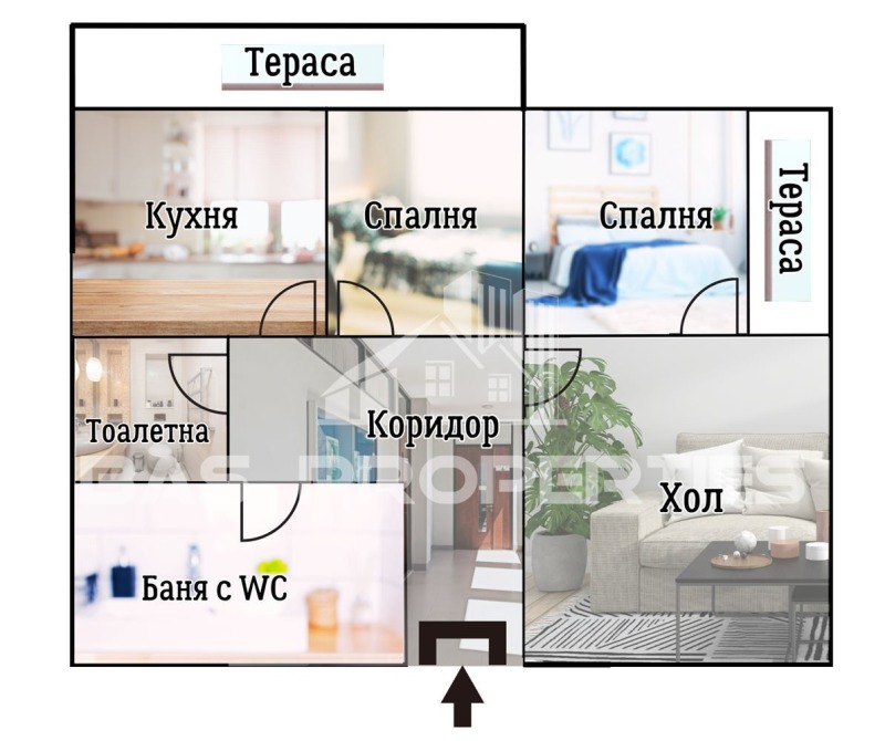 Продава 3-СТАЕН, гр. София, Красна поляна 2, снимка 1 - Aпартаменти - 48690991