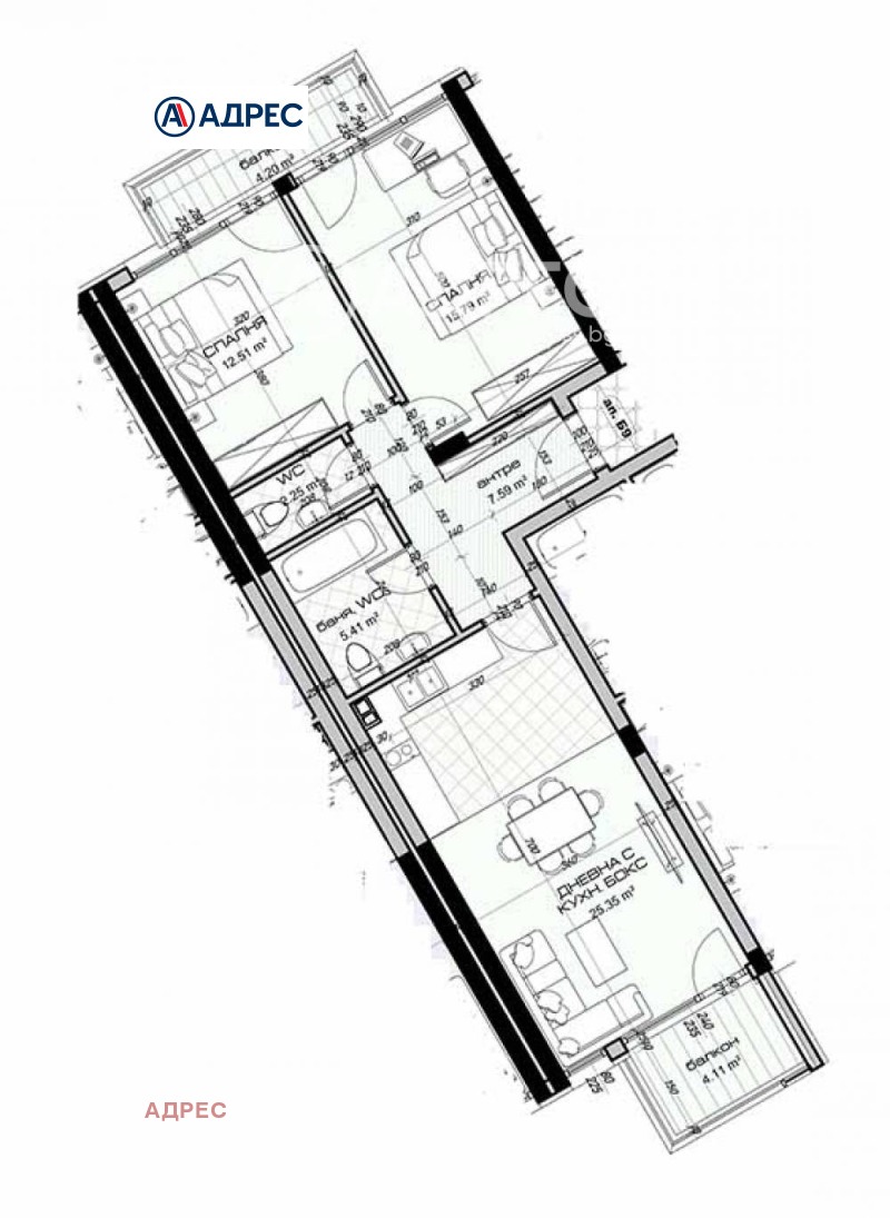 Продава 3-СТАЕН, гр. Варна, Виница, снимка 4 - Aпартаменти - 47556259