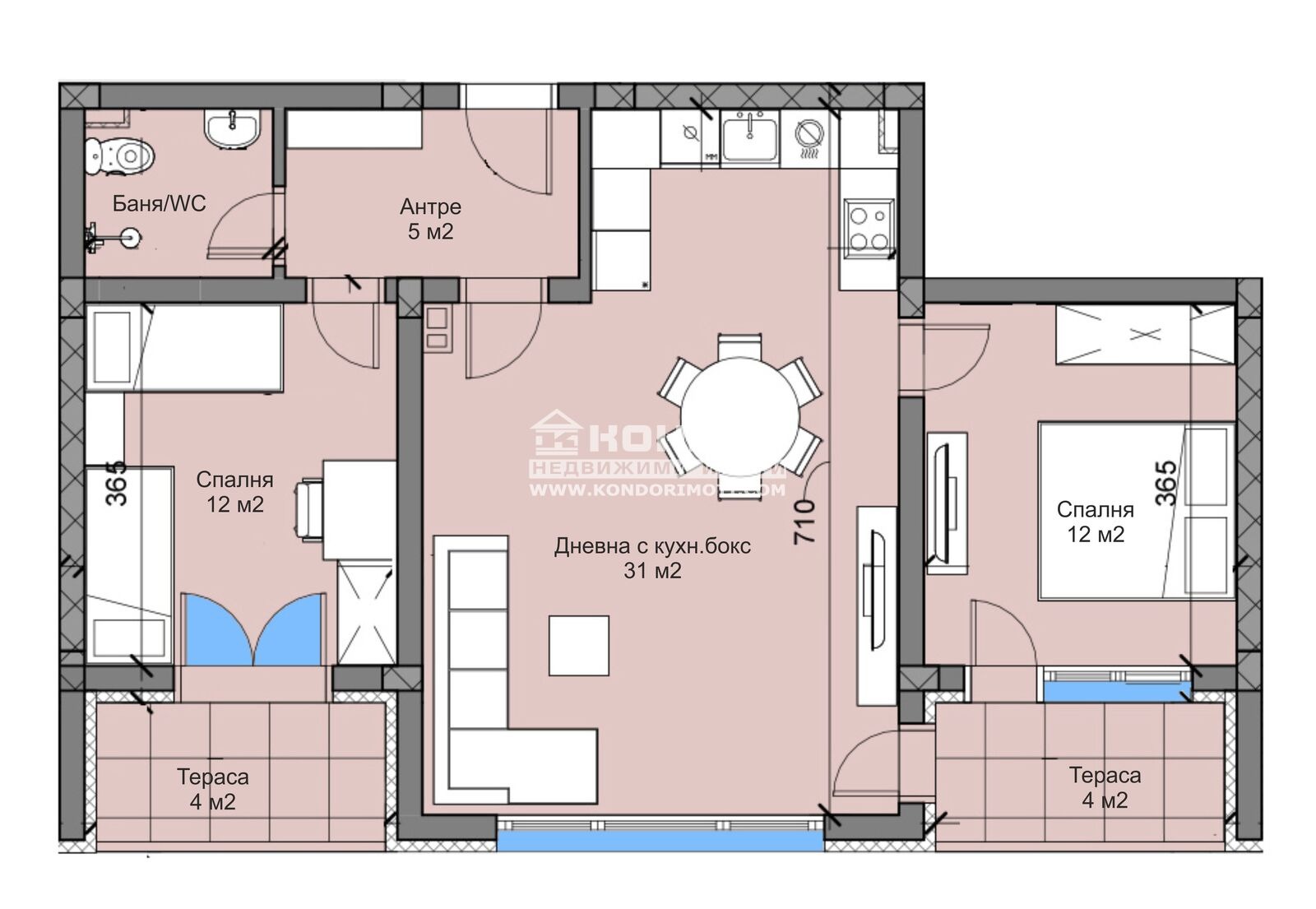 Продава 3-СТАЕН, гр. Пловдив, Беломорски, снимка 4 - Апартаменти - 53016115