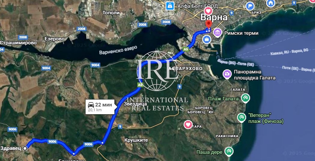 Продава ПАРЦЕЛ, с. Здравец, област Варна, снимка 2 - Парцели - 52405026