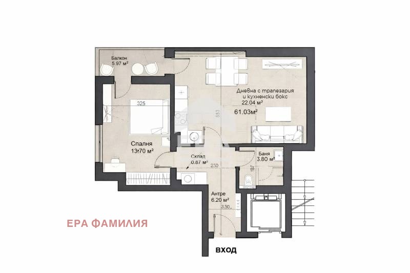 Продава 2-СТАЕН, гр. София, Люлин 6, снимка 3 - Апартаменти - 49448940