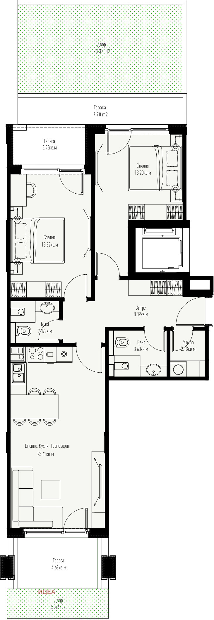 Продава 3-СТАЕН, гр. София, Манастирски ливади, снимка 3 - Апартаменти - 52167307