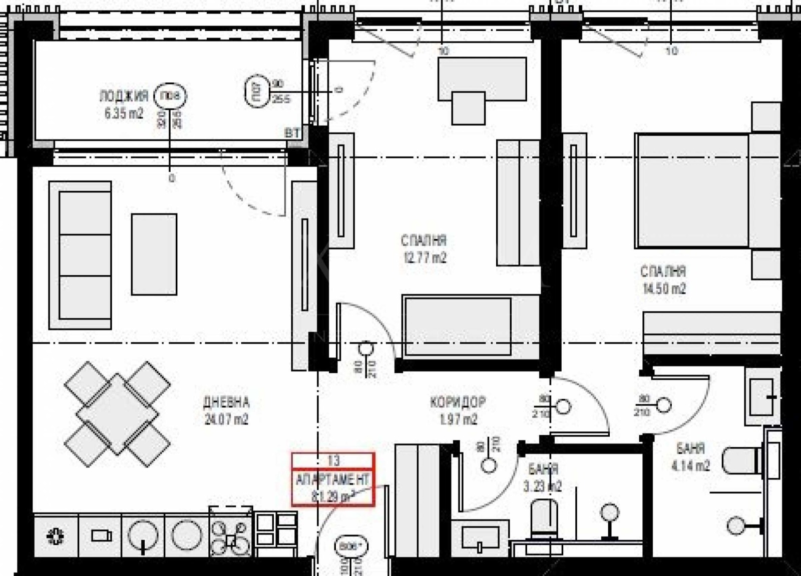 Продава 3-СТАЕН, гр. София, с. Панчарево, снимка 2 - Апартаменти - 51126565