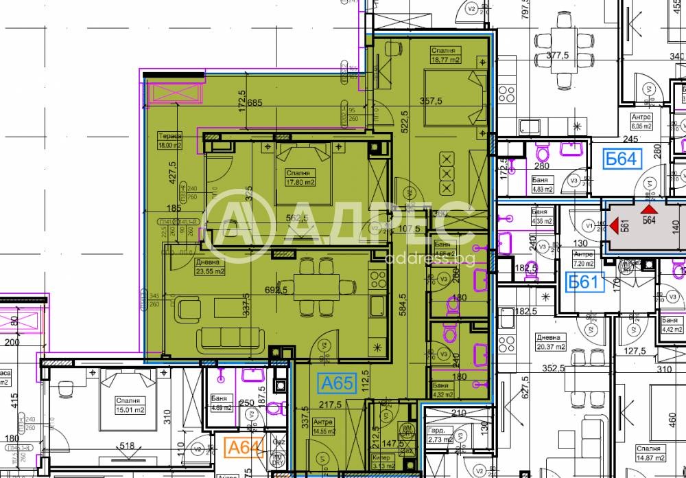 Продава 3-СТАЕН, гр. София, Кръстова вада, снимка 3 - Апартаменти - 54200968