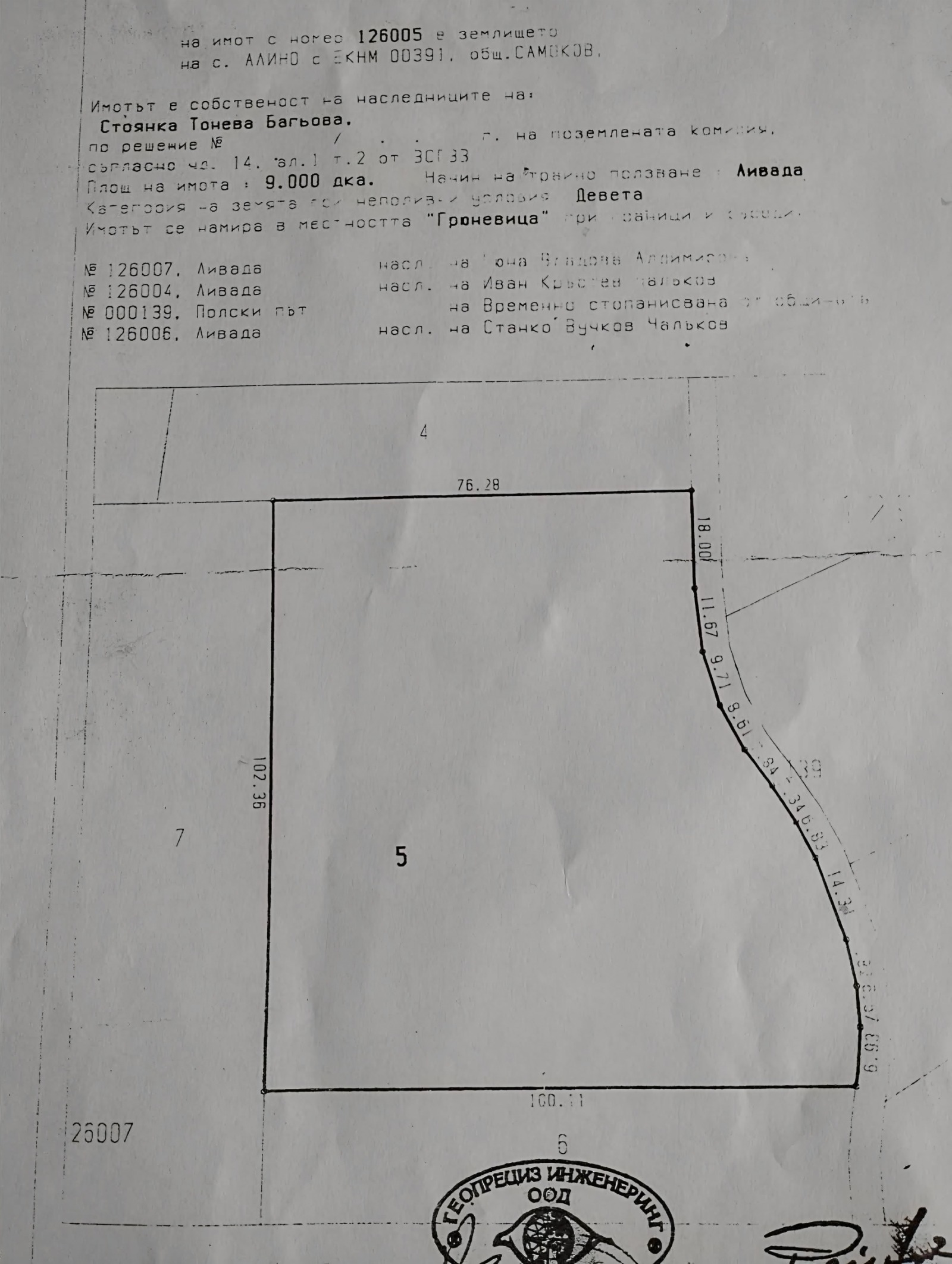 Продава ПАРЦЕЛ, с. Алино, област София област