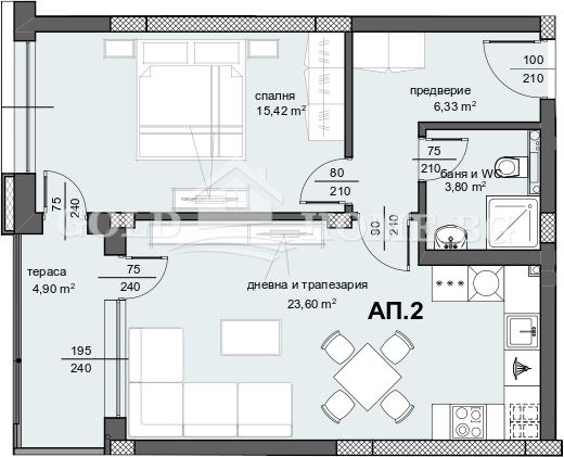 Продава 2-СТАЕН, гр. Пловдив, Център, снимка 2 - Aпартаменти - 48219464