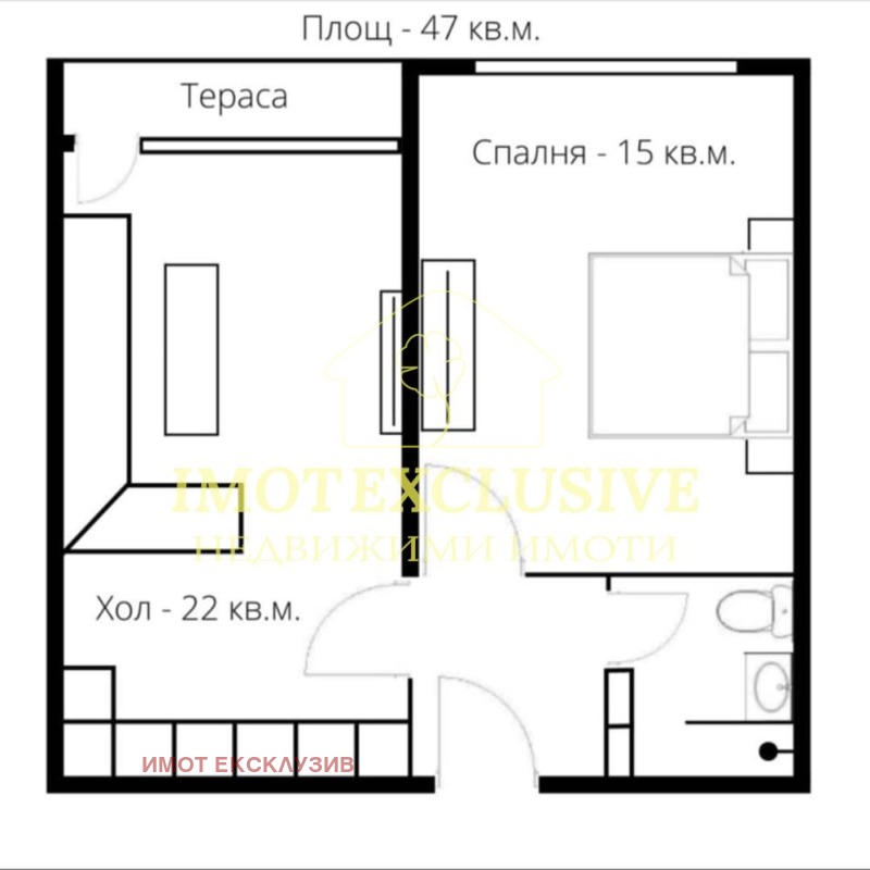 Продава  2-стаен град Пловдив , Център , 59 кв.м | 81950275 - изображение [2]