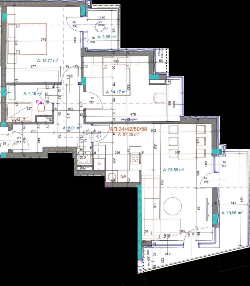 Продава 2-СТАЕН, гр. Бургас, Братя Миладинови, снимка 2 - Апартаменти - 53119750