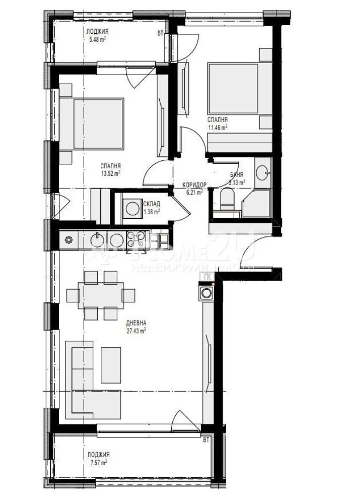 Продава 3-СТАЕН, гр. Варна, Левски 1, снимка 10 - Апартаменти - 54831469