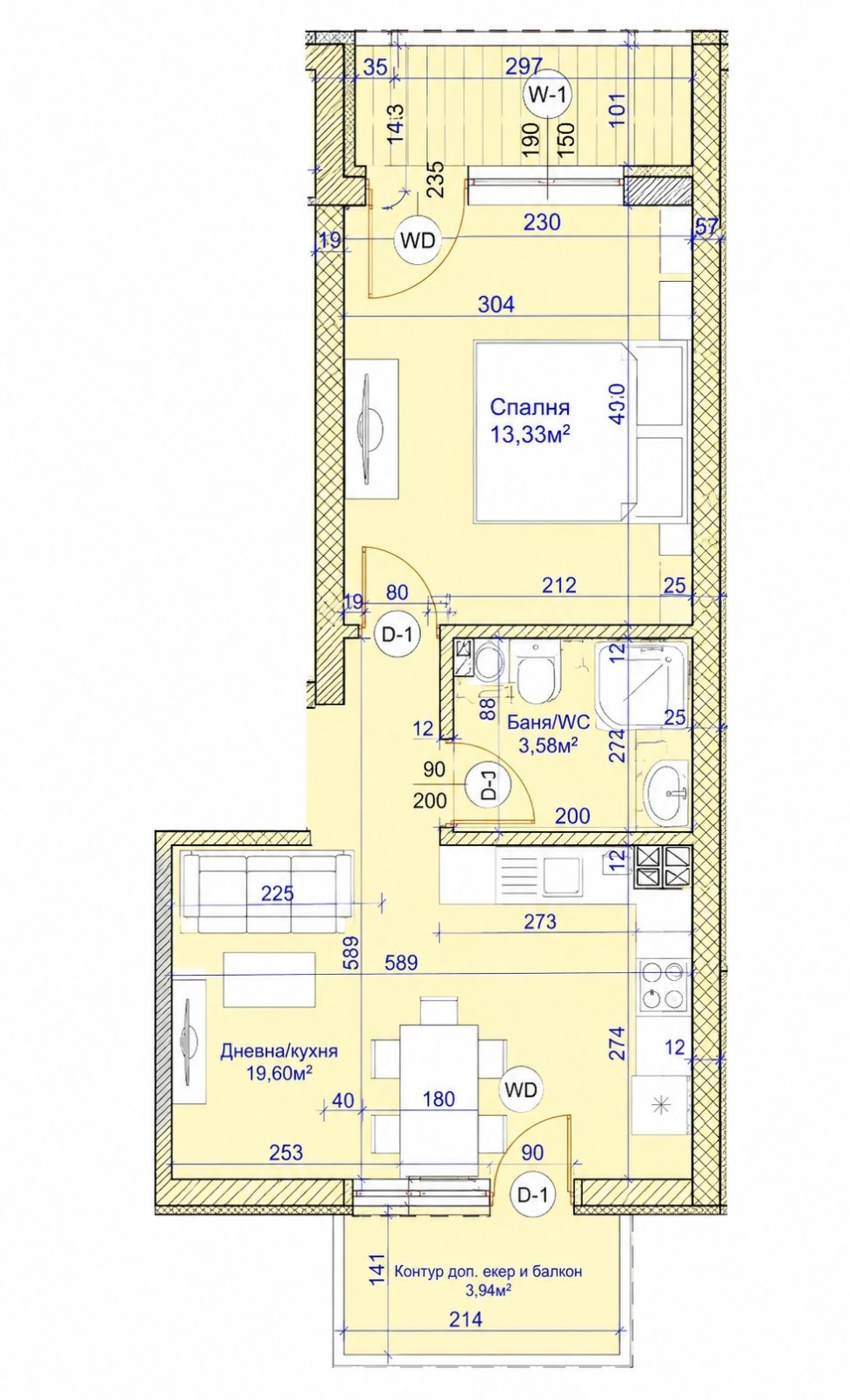 Продава 2-СТАЕН, гр. Варна, Център, снимка 7 - Апартаменти - 55789825