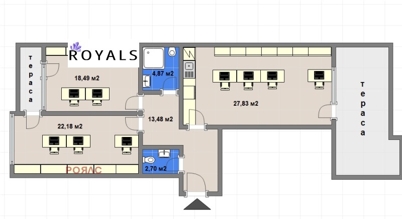 Продава  Офис град Варна , Бриз , 132 кв.м | 59525515 - изображение [5]