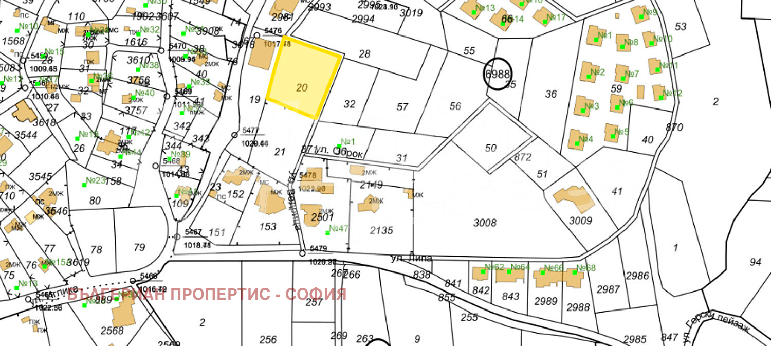 Продава ПАРЦЕЛ, гр. София, с. Бистрица, снимка 4 - Парцели - 54409378