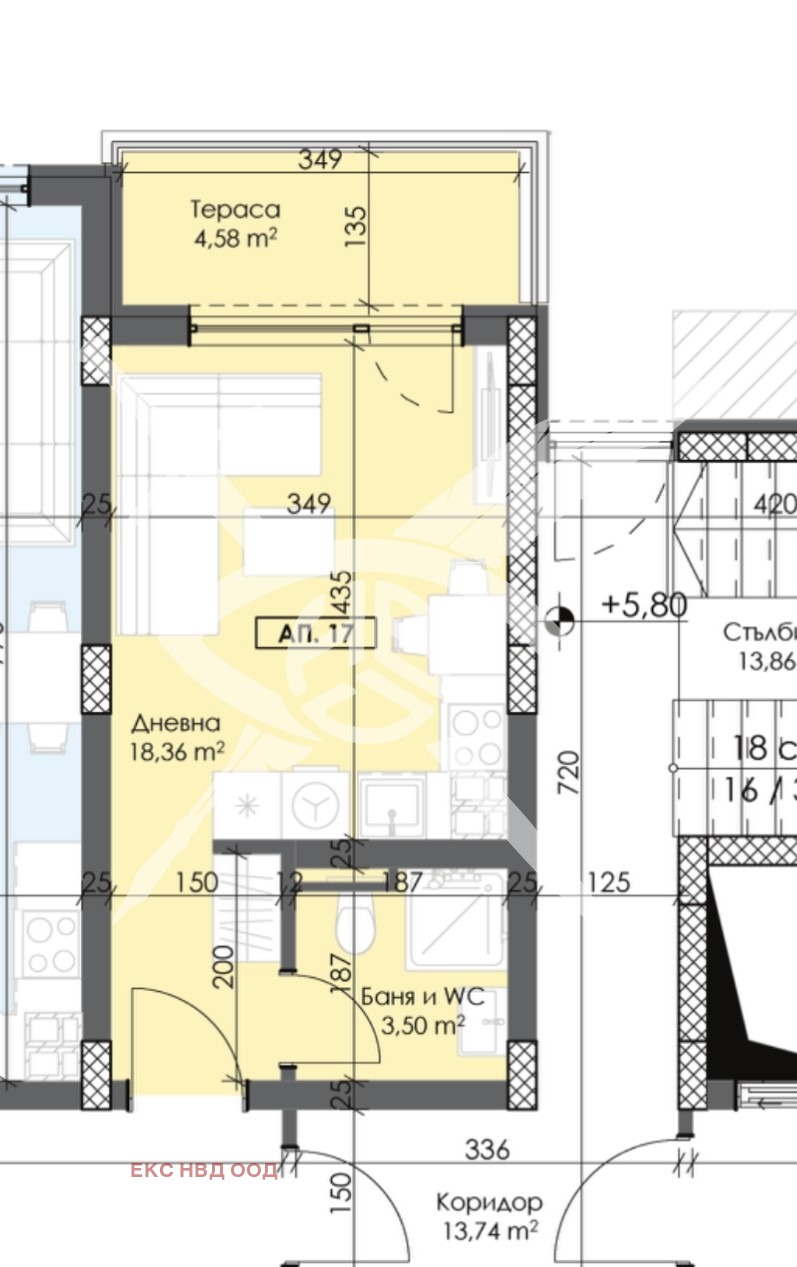 Продава  1-стаен град Пловдив , Тракия , 40 кв.м | 64458434