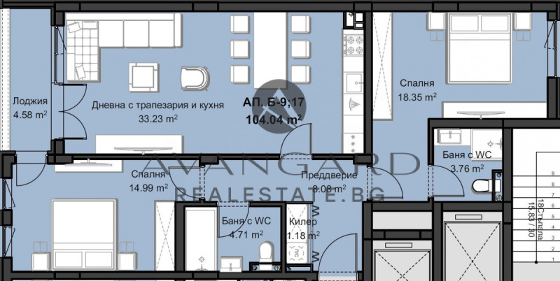 Продава 3-СТАЕН, гр. Пловдив, Христо Смирненски, снимка 3 - Aпартаменти - 47036567