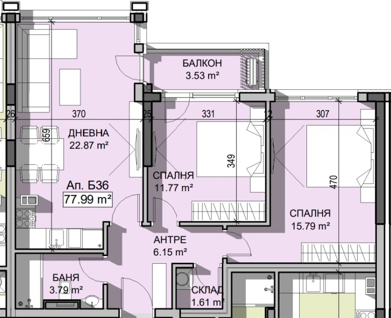 Продава  3-стаен град София , Манастирски ливади , 90 кв.м | 92121995 - изображение [2]