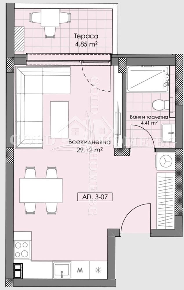 Продава 1-СТАЕН, гр. Пловдив, Остромила, снимка 2 - Aпартаменти - 47499549