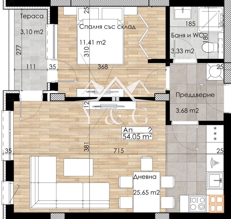 Продава 2-СТАЕН, гр. Пловдив, Остромила, снимка 3 - Aпартаменти - 48950367