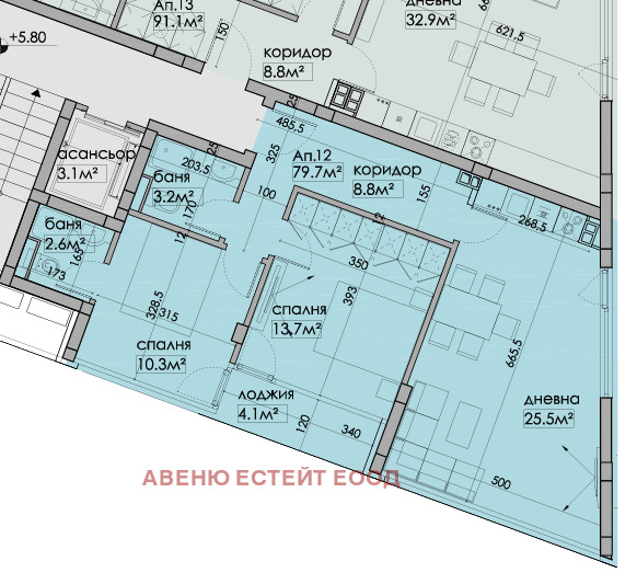 Till salu  2 sovrum Varna , Briz , 96 kvm | 13974567 - bild [5]