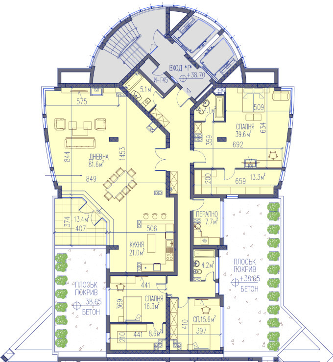 Zu verkaufen  3+ Schlafzimmer Plowdiw , Hristo Smirnenski , 161 qm | 58821928 - Bild [4]