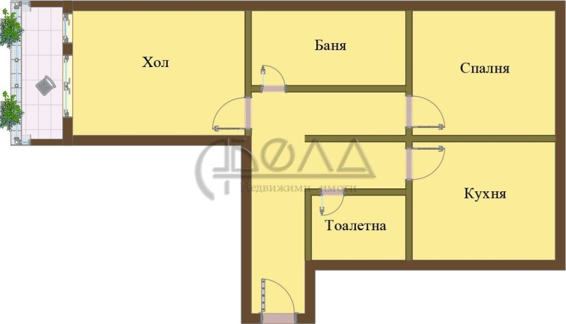 Na prodej  1 ložnice Sofia , Suchata reka , 62 m2 | 84505183 - obraz [9]