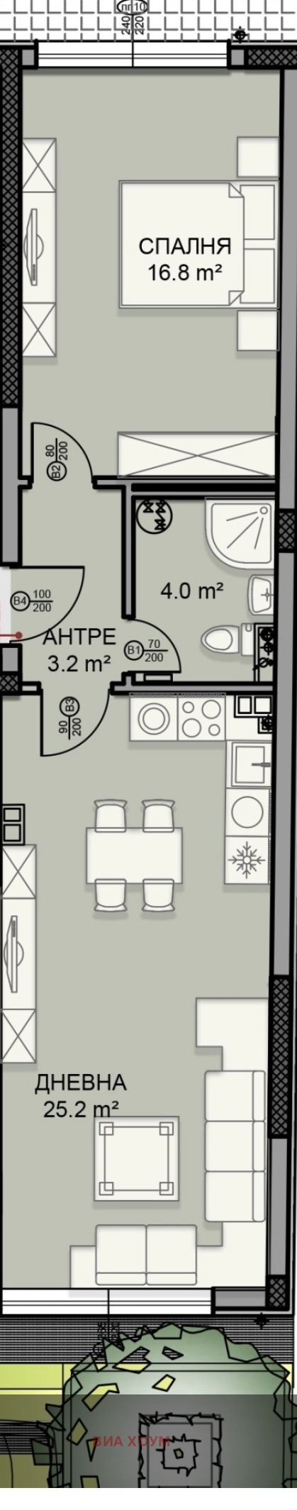 En venta  1 dormitorio Sofia , Darvenitsa , 69 metros cuadrados | 18976125 - imagen [7]