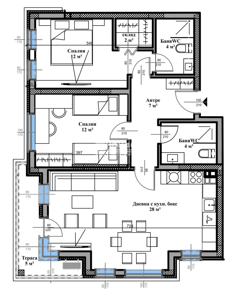 Продава 3-СТАЕН, гр. Пловдив, Въстанически, снимка 2 - Aпартаменти - 41546664