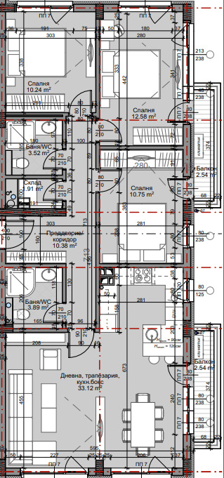 In vendita  3 camere da letto Sofia , Mladost 4 , 127 mq | 26071701 - Immagine [10]