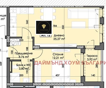 In vendita  1 camera da letto Plovdiv , Trakiia , 67 mq | 98459124 - Immagine [2]