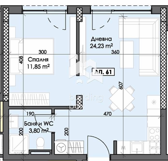 Продается  1 спальня Пловдив , Тракия , 57 кв.м | 44288681 - изображение [7]