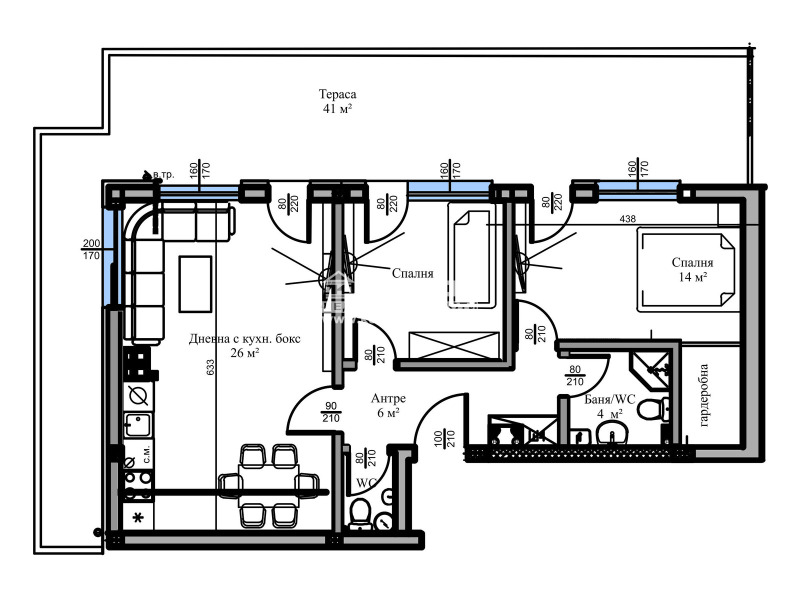 En venta  2 dormitorios Plovdiv , Vastanicheski , 130 metros cuadrados | 95788810 - imagen [4]