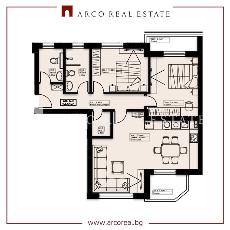 Na prodej  2 ložnice oblast Sofia , Elin Pelin , 108 m2 | 78100656 - obraz [2]