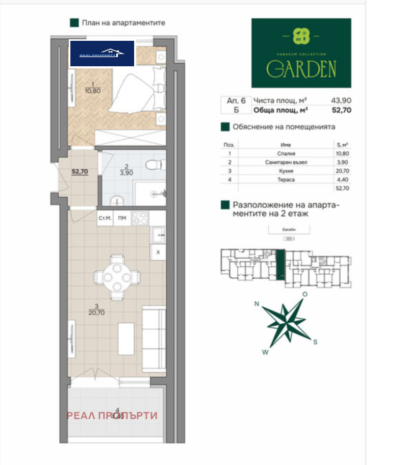 Продава  2-стаен град Варна , м-т Ален мак , 53 кв.м | 95312312 - изображение [5]