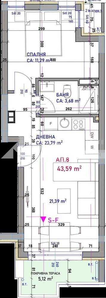 Продава 2-СТАЕН, гр. Бургас, Крайморие, снимка 2 - Aпартаменти - 49376316