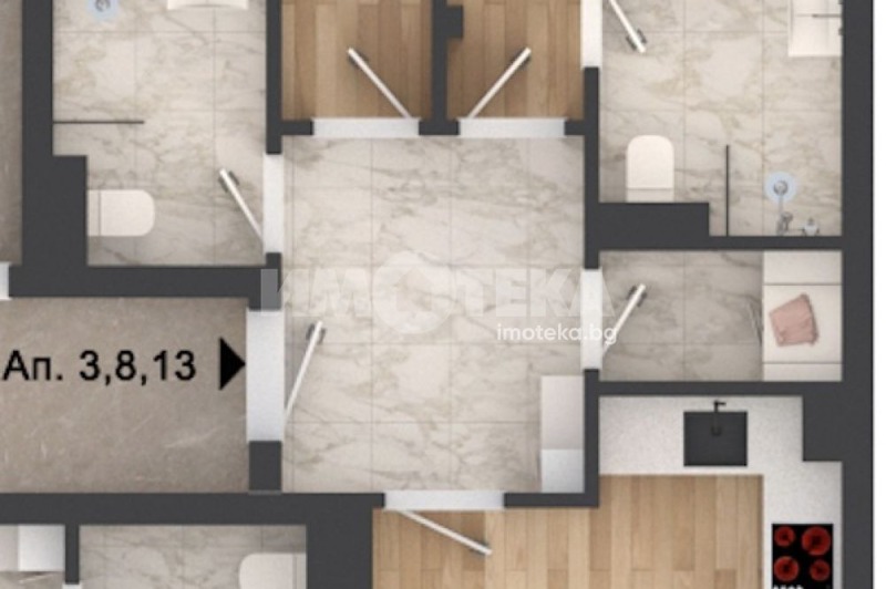 Продава 3-СТАЕН, гр. Пловдив, Кършияка, снимка 2 - Апартаменти - 53120423