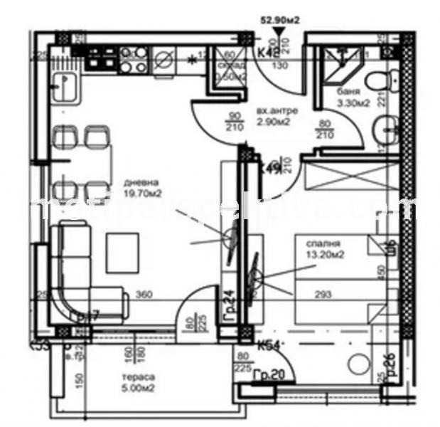 Продава 2-СТАЕН, гр. Пловдив, Кючук Париж, снимка 6 - Апартаменти - 54540409