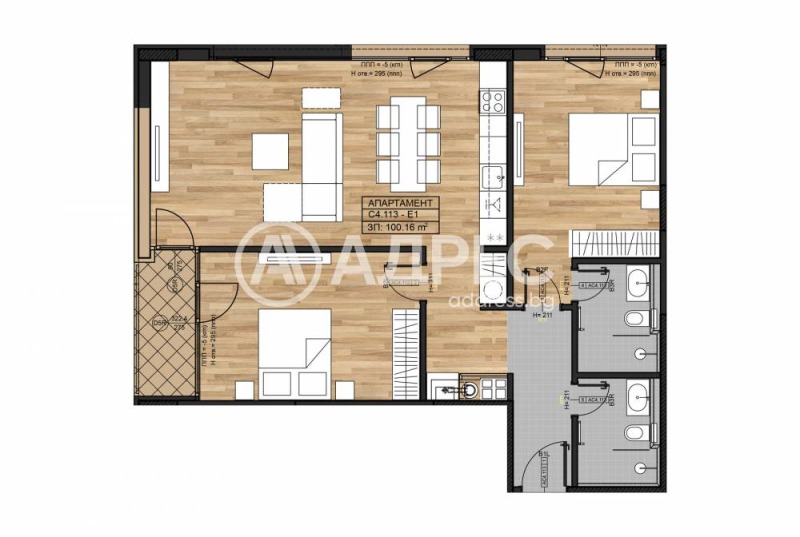 Satılık  2 yatak odası Sofia , Boyana , 125 metrekare | 56932656 - görüntü [3]