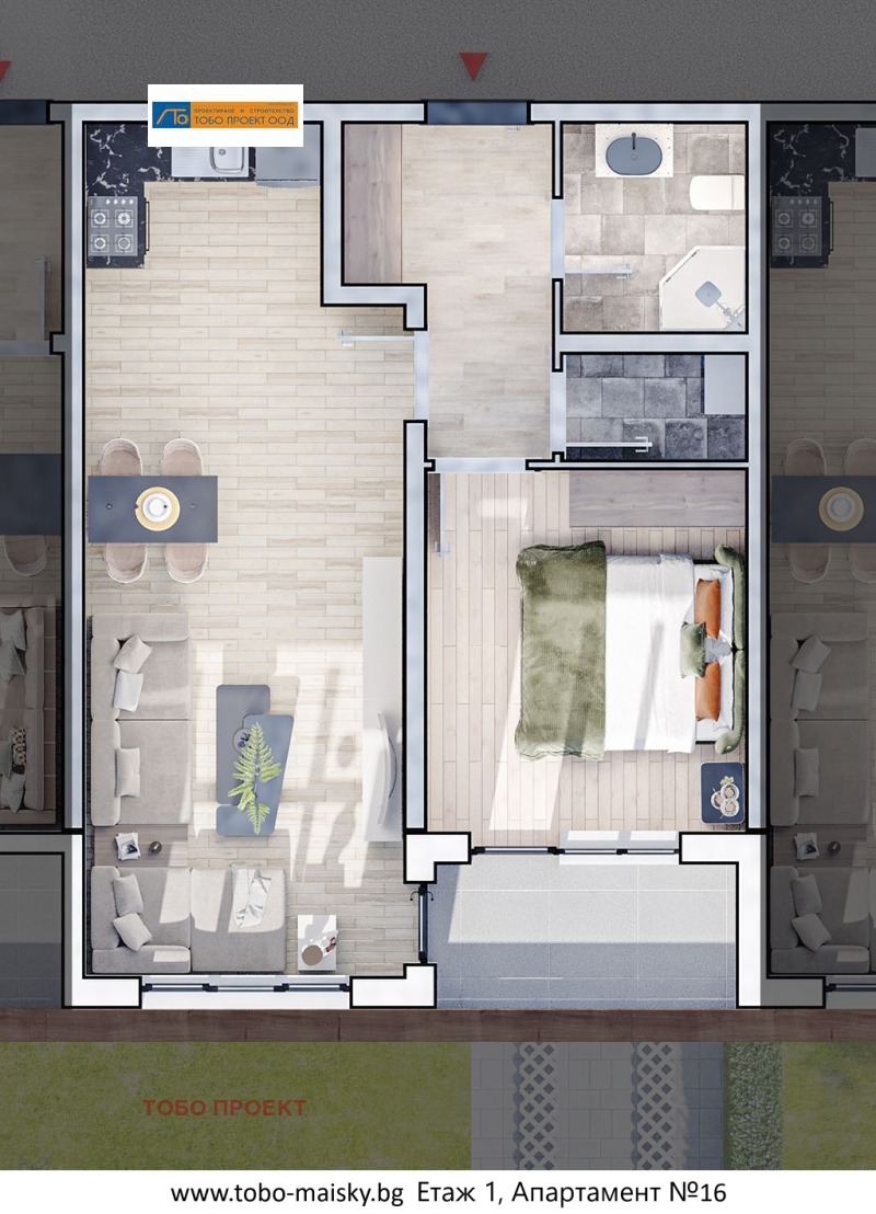 In vendita  1 camera da letto Sofia , Liulin 10 , 83 mq | 88653977 - Immagine [2]