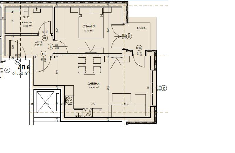 Продава 2-СТАЕН, гр. София, област София-град, снимка 2 - Апартаменти - 52237045