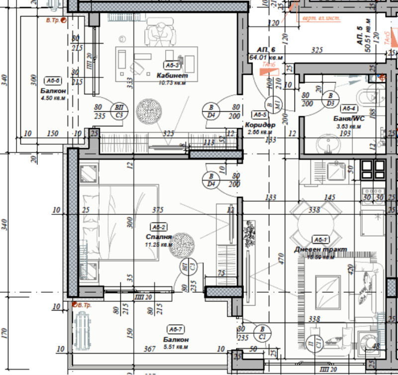 Продава 3-СТАЕН, град Варна, Бриз • 215000 € / 420503.45 лв. • 27387315 1