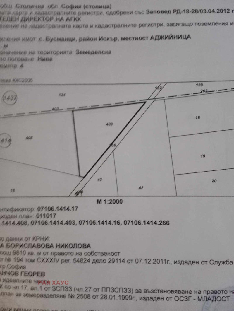 Na prodej  Spiknutí Sofia , Busmanci , 3552 m2 | 57534387 - obraz [4]