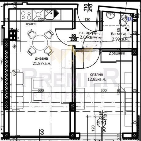 Eladó  1 hálószoba Varna , Levski 1 , 58 négyzetméter | 89259568 - kép [2]