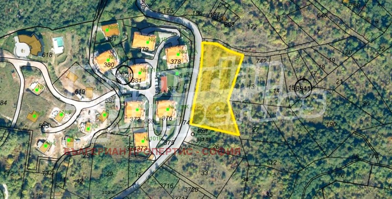 Продава ПАРЦЕЛ, гр. София, с. Бистрица, снимка 2 - Парцели - 53266296