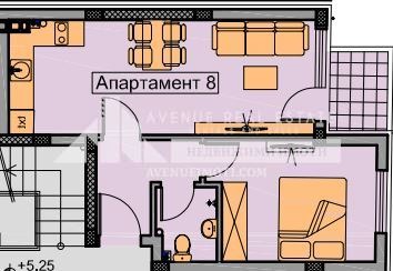 Till salu  1 sovrum Plovdiv , Hristo Smirnenski , 60 kvm | 63186034 - bild [2]