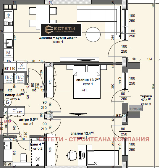 Продава  3-стаен град Стара Загора , Център , 115 кв.м | 57627620 - изображение [2]