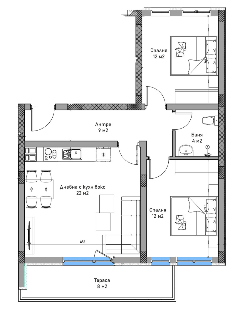 Продава 3-СТАЕН, гр. Пловдив, Въстанически, снимка 2 - Апартаменти - 52733056