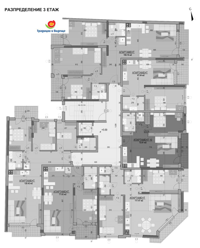 Eladó  3 hálószobás Sofia , Centar , 181 négyzetméter | 26048892 - kép [3]