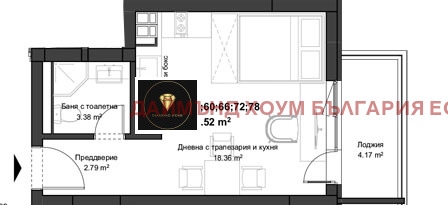 In vendita  Studio Plovdiv , Kiuchuk Parig , 45 mq | 83471475 - Immagine [2]