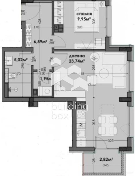 Продава 2-СТАЕН, гр. Варна, Изгрев, снимка 2 - Апартаменти - 53673345